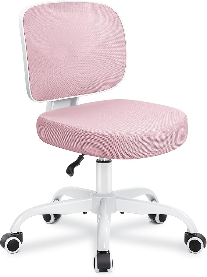 Primy Kids Desk Chair, Pink Study Chair for Boys Girls with Height Adjustable, Swivel Mesh Task Student Chairs for 4-12, Growing Teen Office Chair for Home/School/Office (Pink)