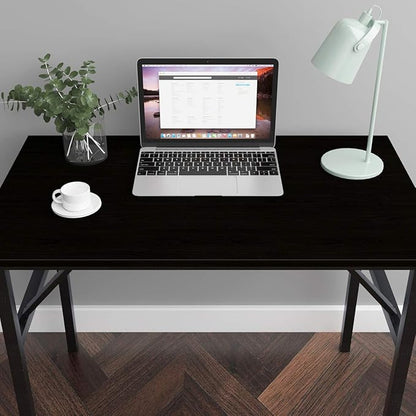 SDHYL 39 inchesNo Assembly Foldable Computer Desk for Home Office Workstation, Study and Writing, Black