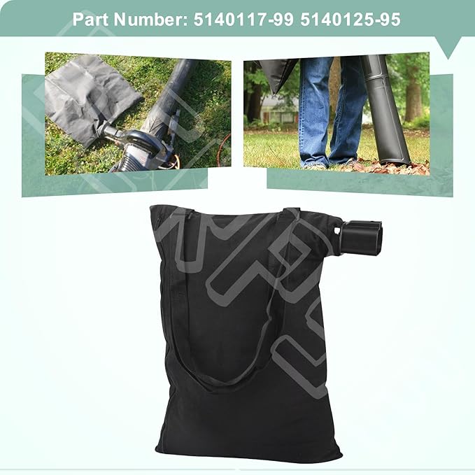 5140125-95 Leaf Blower Vacuum Shoulder Bag Replaces 5140117-99, for Black & Decker 3-in-1 Electric Leaf Blower, Fits Model BV2900 BV3100