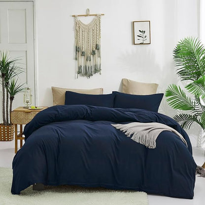 Navy Blue Comforter Queen Navy Blue Bedding Set Soft Dark Navy Bedding Comforter Set Men Navy Blue Bed Set Women Breathable Durable Bed Comforter Set Dark Navy Bedding Set Queen