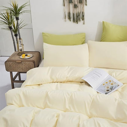 Light Yellow Comforter Set Queen Off White Bedding Set Beige Comforter Set Queen Men Breathable Ivory Bedding Set Women Soft Off White Queen Ivory Bedding Comforter Set Queen