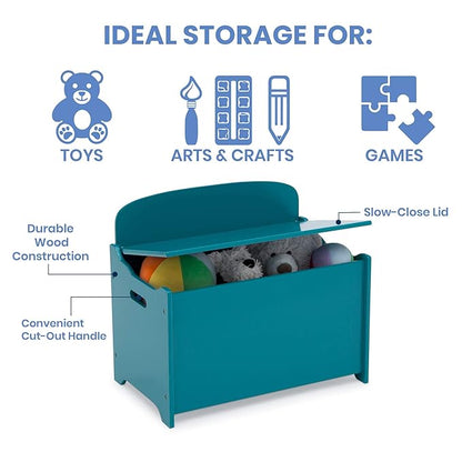Delta Children MySize Deluxe Toy Box, Teal