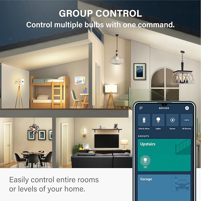 Sengled Smart Edison Bulbs, S1 Auto Pairing with Alexa Devices, Vintage Smart Light Bulbs That Work with Alexa, Bluetooth Mesh Smart ST19 Led Bulb 60 Watt Equivalent, 2000K E26 (2 Pack)