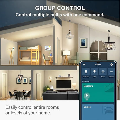 Sengled Smart Edison Bulbs, S1 Auto Pairing with Alexa Devices, Vintage Smart Light Bulbs That Work with Alexa, Bluetooth Mesh Smart ST19 Led Bulb 60 Watt Equivalent, 2000K E26 (2 Pack)