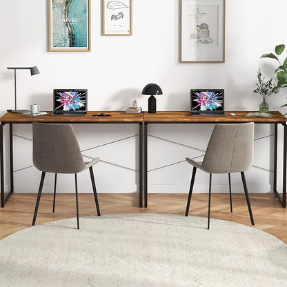 Acme Jurgen Wooden Rectangle Top Writing Desk in Oak and Black