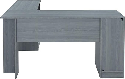NicBex Laik-DW-00038-DX Desks, 59.5" W x 59.5" D x 29.75" H, Gray