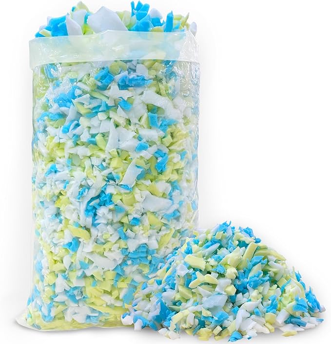 5lbs Shredded Memory Foam Filling for Bean Bag Filler, Premium Soft Filling,without Added Gel Particles,Very Suitable for Filling Bean Bags and Pillows
