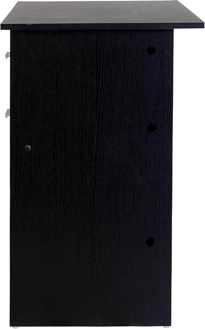 OneSpace Adina 2 Drawers Writing Desk, Black