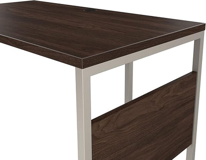 Bush Business Furniture Hybrid Desk Return/Bridge, 42W x 24D, Black Walnut