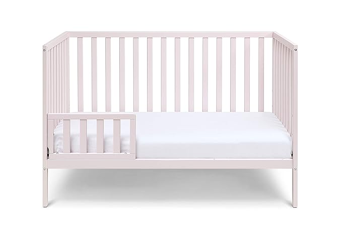 Suite Bebe Palmer 3 in 1 Convertible Crib - Quick Ship, Pastel Pink