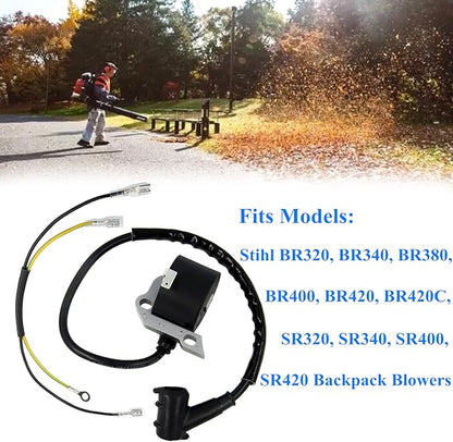 4203 400 1301 Ignition Coil for Stihl BR320 BR340 BR380 BR400 BR420 BR420C SR320 SR340 SR400 SR420 Backpack Blowers