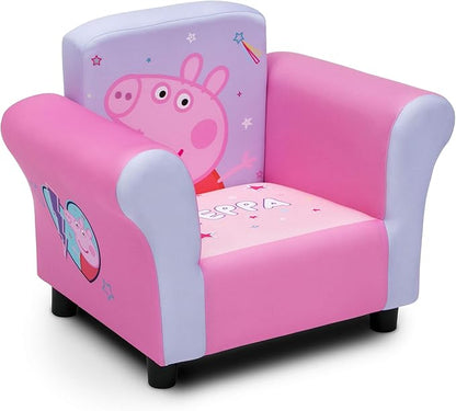 Delta Children Kids Character Upholstered Chair, Peppa Pig