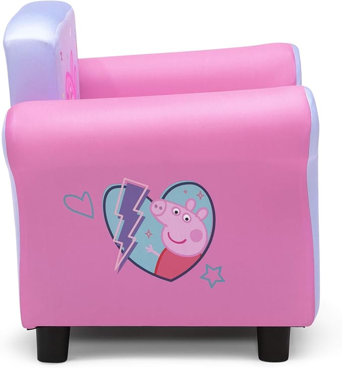 Delta Children Kids Character Upholstered Chair, Peppa Pig