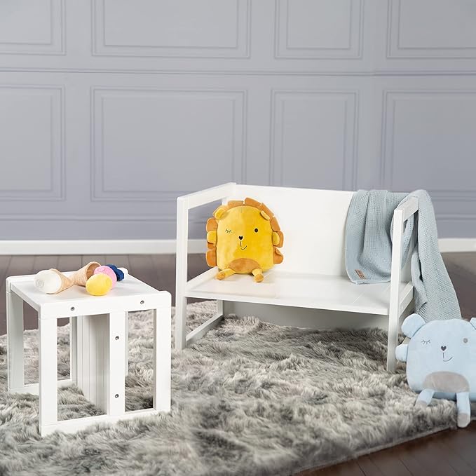Roba Country-Farmhouse: Bench-White Wood Seating