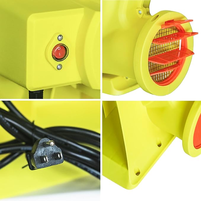 1500W (2HP) Air Blower, Commercial Inflatable Bouncer Blower, Perfect for Inflatable Bounce House, Jumper, Bouncy Castle…