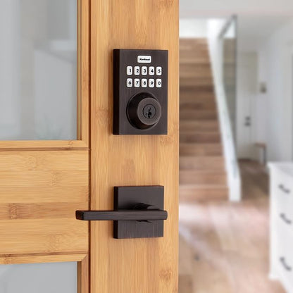 Kwikset Home Connect 620 Smart Lock Deadbolt with Z-Wave Technology, Works with Ring Alarm, Samsung Smartthings and More, Z-Wave Hub Required, Contemporary Design in Venetian Bronze