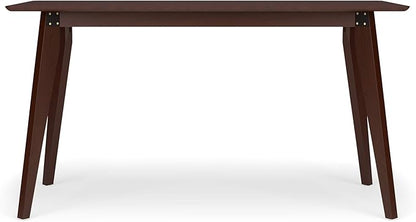 HON Basyx BSX55WPLMWMW Modern Home Office Wood Computer Desk, 55", Walnut
