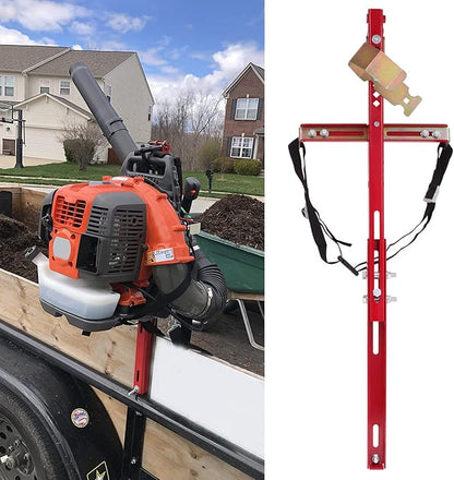 ELITEWILL Trailer Backpack Blower Holder Rack Compatible with Open and Enclosed Lawn Landscape Trailers Trucks - 1 Pack Backpack Blower
