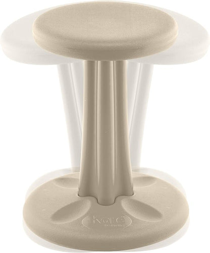 Kore Kids Junior Wobble Chair - Flexible Seating Stool for Classroom, Elementary School, ADD/ADHD - Made in The USA - Junior- Age 8-9, Grade 3-4, Sand Dollar (16in)