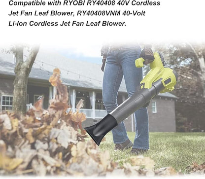 Leaf Blower Flat Nozzle Compatible with RYOBI RY40408 and RY40408VNM 40-Volt Cordless Leaf Blower, Enhance Blower Flat Airflow.