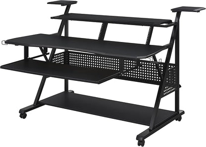 NicBex Laik-DW-00057-DX Desks, 67" W x 38" D x 42" H, Black