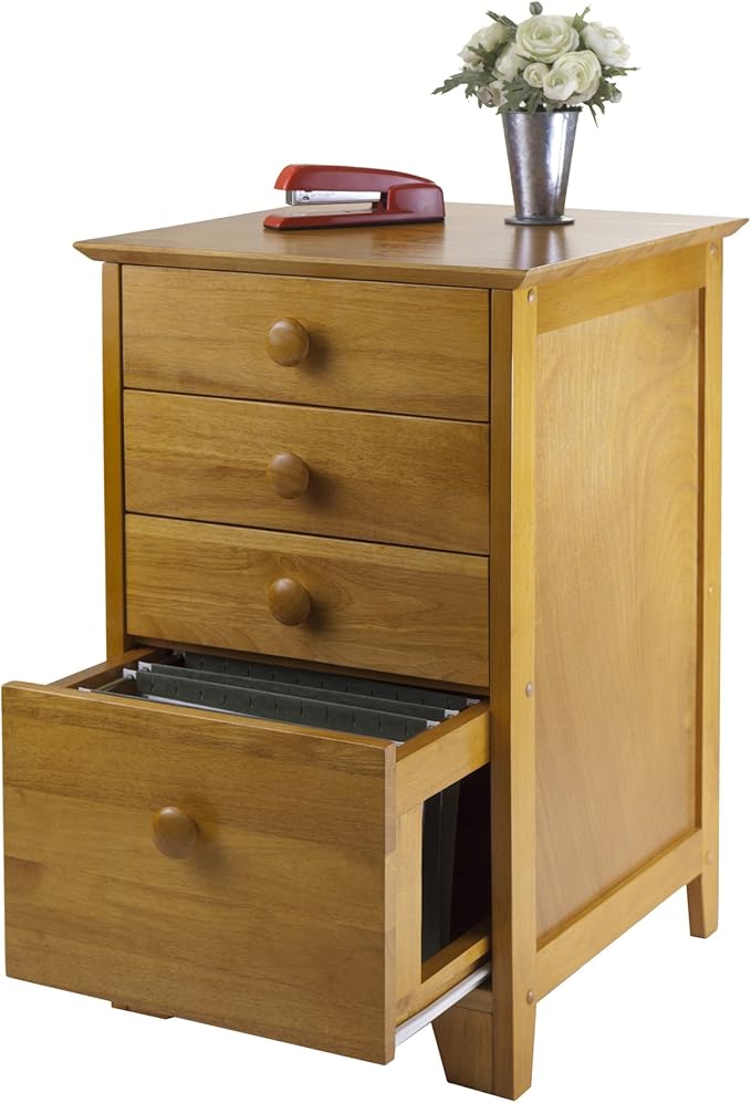 Winsome Studio File Cabinet, Honey