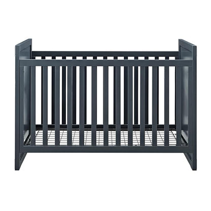 Baby Relax Miles 2-in-1 Convertible Crib, Graphite Blue