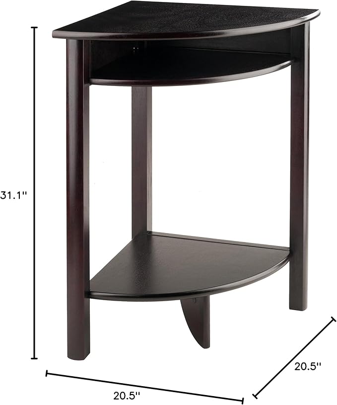 Winsome Liso Corner Desk, Espresso