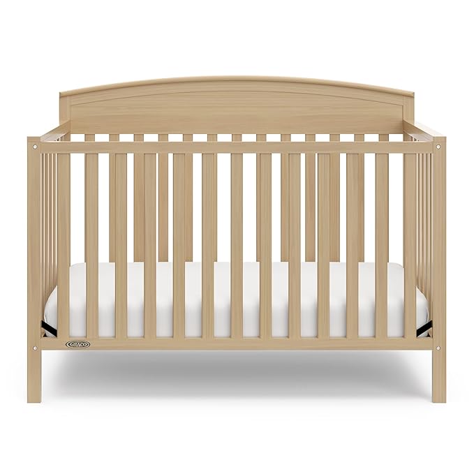Graco Benton 5-in-1 Convertible Crib (Driftwood) – GREENGUARD Gold Certified, Converts from Baby Crib to Toddler Bed, Daybed and Full-Size Bed, Fits Standard Full-Size Crib Mattress
