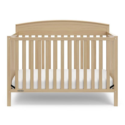 Graco Benton 5-in-1 Convertible Crib (Driftwood) – GREENGUARD Gold Certified, Converts from Baby Crib to Toddler Bed, Daybed and Full-Size Bed, Fits Standard Full-Size Crib Mattress