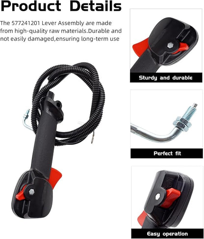 Throttle Control Lever Assembly Fits for Redmax Backpack Leaf Blowers,for EBZ6500RH EBZ7500RH EBZ8500RH,Replace part number 577241201-1 year warranty ﻿