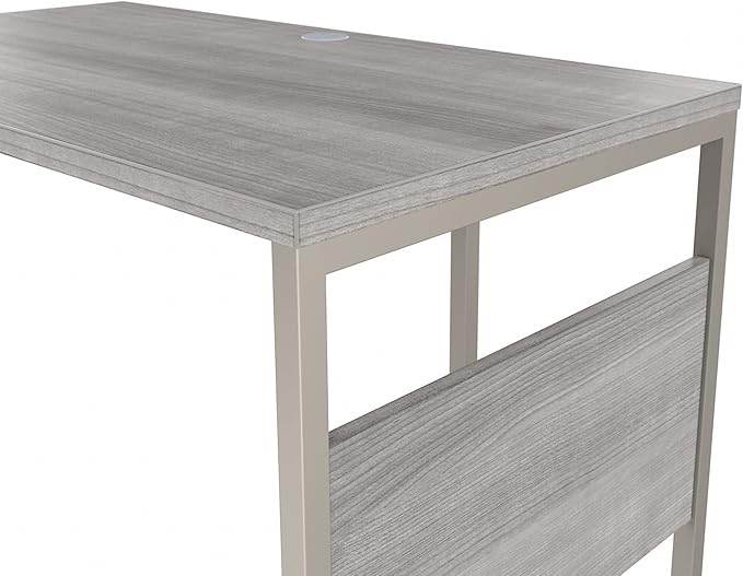 Bush Business Furniture Hybrid Desk Return/Bridge, 42W x 24D, Platinum Gray