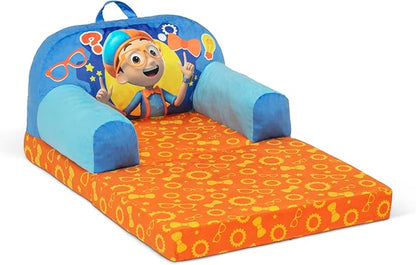Delta Children Cozee Buddy Flip-Out Kids Chair, Blippi