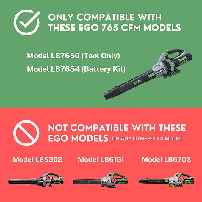 Wall Mount Hanger for EGO 765 CFM Power+ LB7654 & LB7650 Leaf Blower | Hook & Holder for Garage & Shed Organization