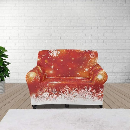 FKELYI Christmas Decor Sofa Couch Cover for Indoor Non-Slip Furniture Protector Easy Going Stretch Sofa Slipcover Washable Sofa Slipcovers S