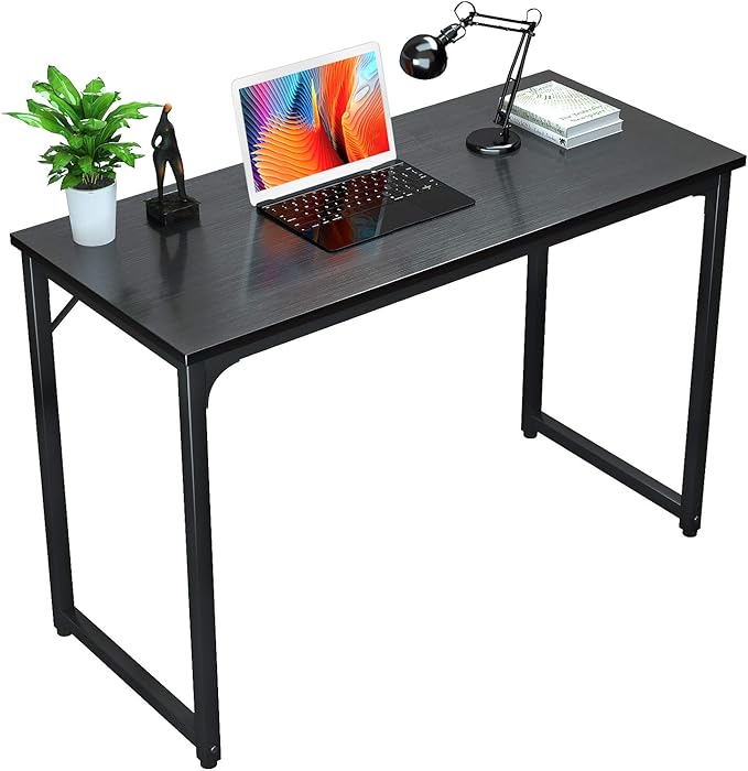 Foxemart Modern Small Computer Desk, 32 Inch, Sturdy Laptop Study Desk Table for Home Office, Black