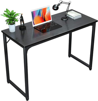 Foxemart Modern Small Computer Desk, 32 Inch, Sturdy Laptop Study Desk Table for Home Office, Black