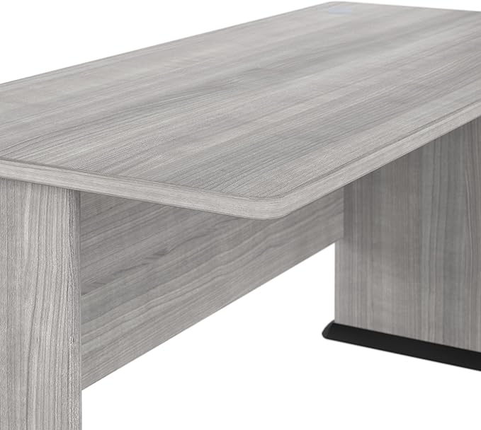 Bush Business Furniture Studio A 72W Computer Desk in Platinum Gray, 6 Foot Gaming and Work Table for Home or Professional Office