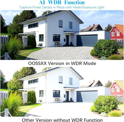 (Dual Antennas for Wi-Fi Enhanced) AI Human Detected 2K 3.0MP Wireless Security Camera System, Video Surveillance NVR Kits