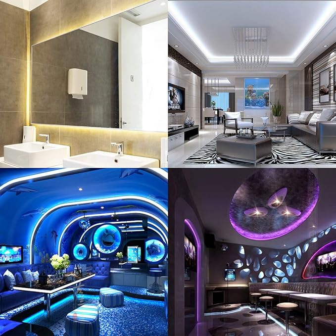 BTF-LIGHTING 5050 RGBW RGB+Cool White(6000K-7000K) 4 Colors in 1 LED Tape Light DC12V 5m 16.4ft 60LED/m Multi-Colored IP67 White 14mm PCB for Bedroom Kitchen Home Decoration(No Adapter or Controller)