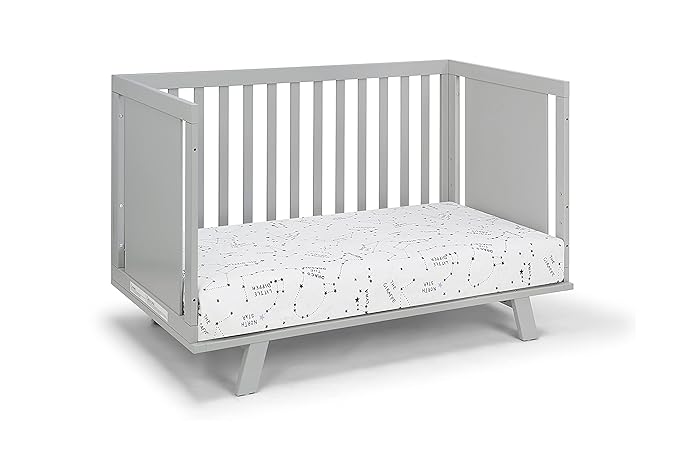 Suite Bebe Livia Convertible Crib in Gray & Gray