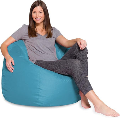 Posh Bean Bag Chair for Children, Teens & Adults - 35", Heather Teal
