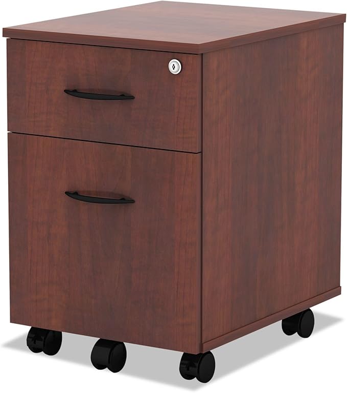Alera ALEVABFMC Valencia Series Mobile B/f Pedestal, 15 7/8 X 19 1/8 X 22 7/8, Med. Cherry