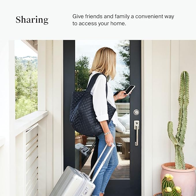 Level Lock Smart Lock - World's Smallest Smart Lock - Level App for iOS & Android - Works with Apple Home (Polished Brass)