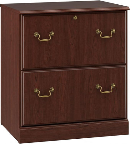 Bush Saratoga Lateral File Cabinet, Harvest Cherry (EX45654-03)