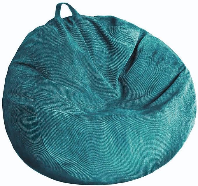 Bean Bag Chair Cover (No Filler) Stuffed Animal Storage Bean Bag Cover Pets Dogs/Cats Lazy Beds. Washable Ultra Soft Corduroy Stuffed for Organizing Plush Toys or Textile, Sack Bean Bag