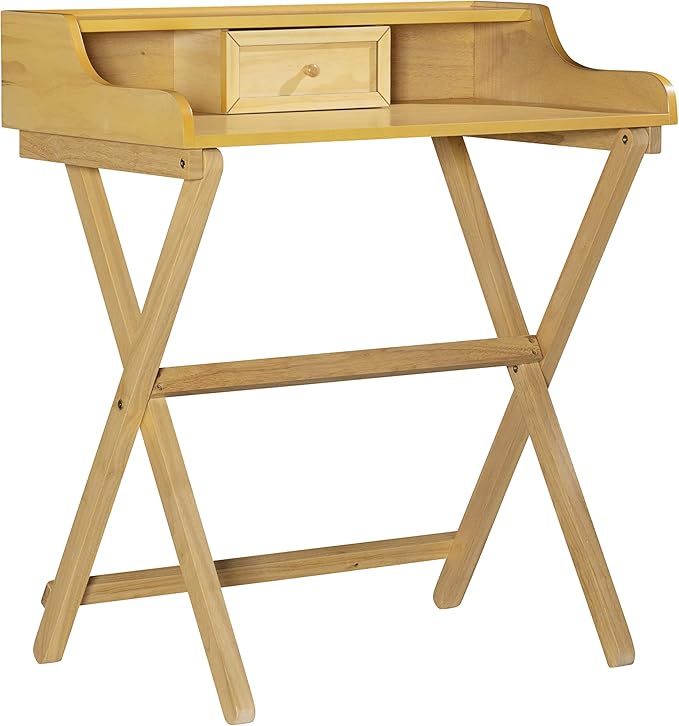 Linon Mable Folding Desk, Natural