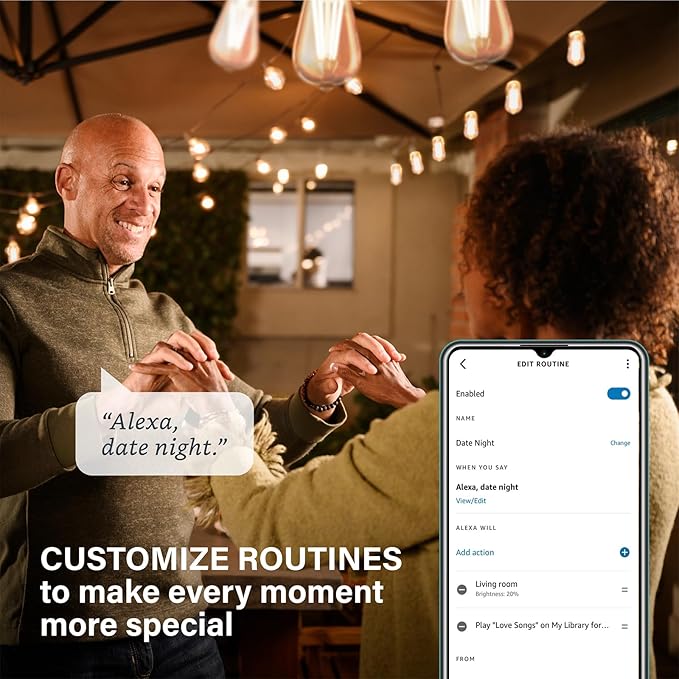 Sengled Smart Edison Bulbs, S1 Auto Pairing with Alexa Devices, Vintage Smart Light Bulbs That Work with Alexa, Bluetooth Mesh Smart ST19 Led Bulb 60 Watt Equivalent, 2000K E26 (2 Pack)