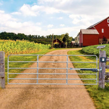Mighty Mule MM571W-EST Heavy Duty Automatic Package Swing, Smart Bridge, Driveway Sensor, and More, Single Gate Opener, Estate, Black
