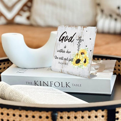 Religious gifts for Women Friends Prayer Room Decor for Office Desk Scripture Inspirational Home Decor Gifts for Her, Mom,Sister, Friends, Coworker Birthday Gifts for Women Catholic XUV02